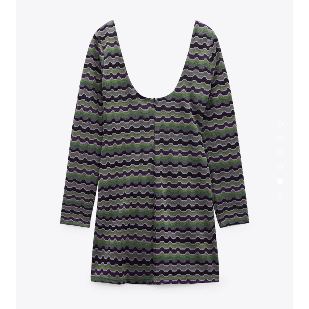 Zara cut out purple mini dress xl - Picture 3 of 4